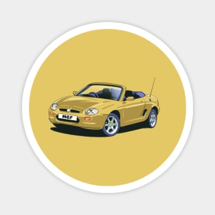 MG MGF Sienna Gold Car Magnet